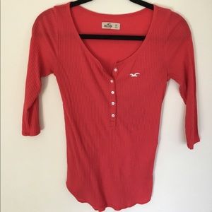 3/4 sleeves ribbed tee